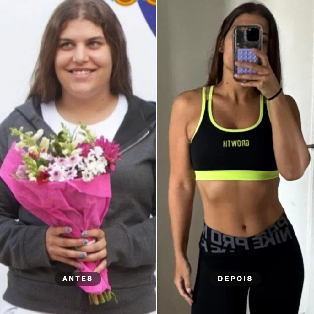 Chef Ju Lima, antes e depois